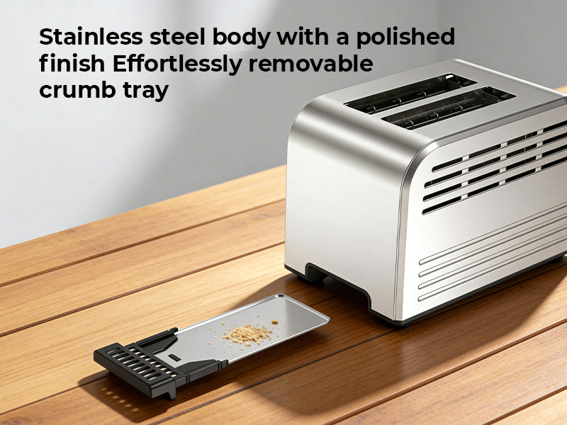 SYVIO Touchscreen Toaster, Smart Stainless Steel, 6 Levels