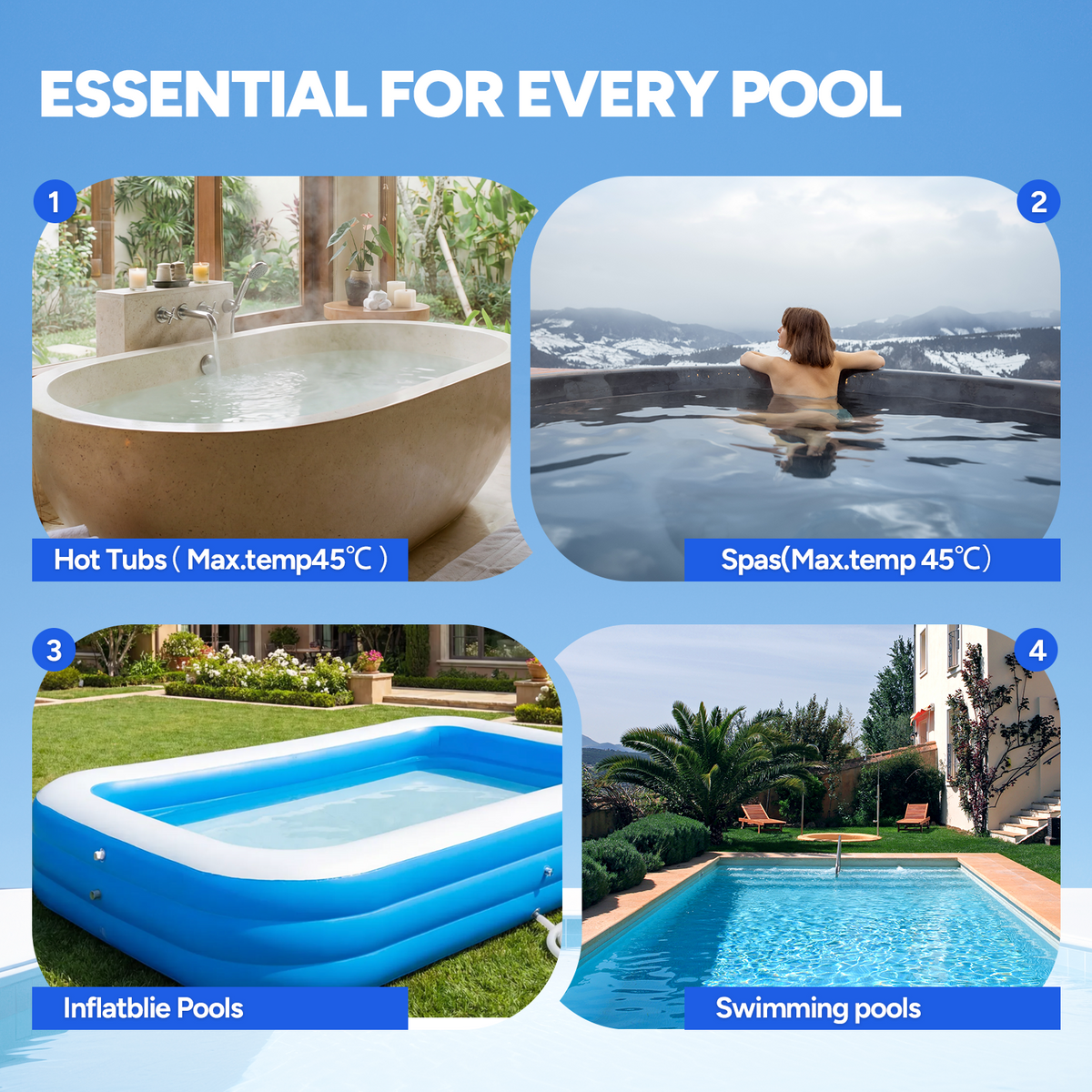 SYVIO Cordless Pool Vacuum, Handheld & Rechargeable