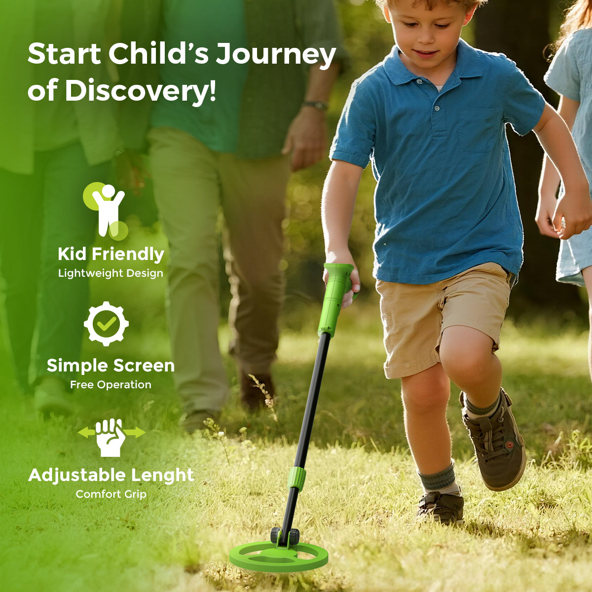 SYVIO Metal Detector for Kids, Treasure Hunting Toy