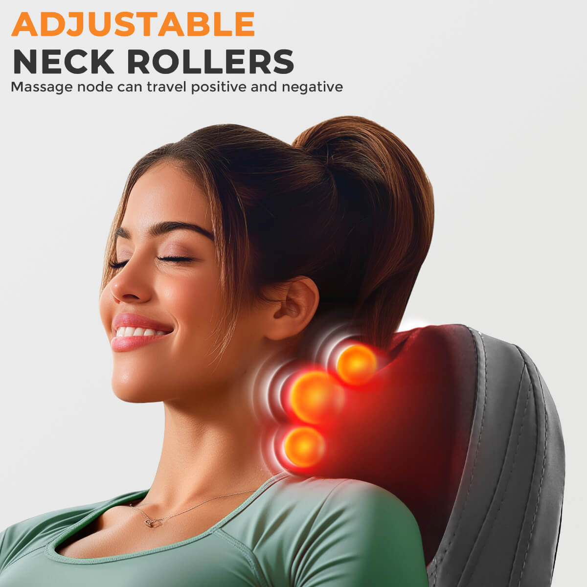 SYVIO Shiatsu Neck & Back Massager with Heat, 8D Deep Kneading