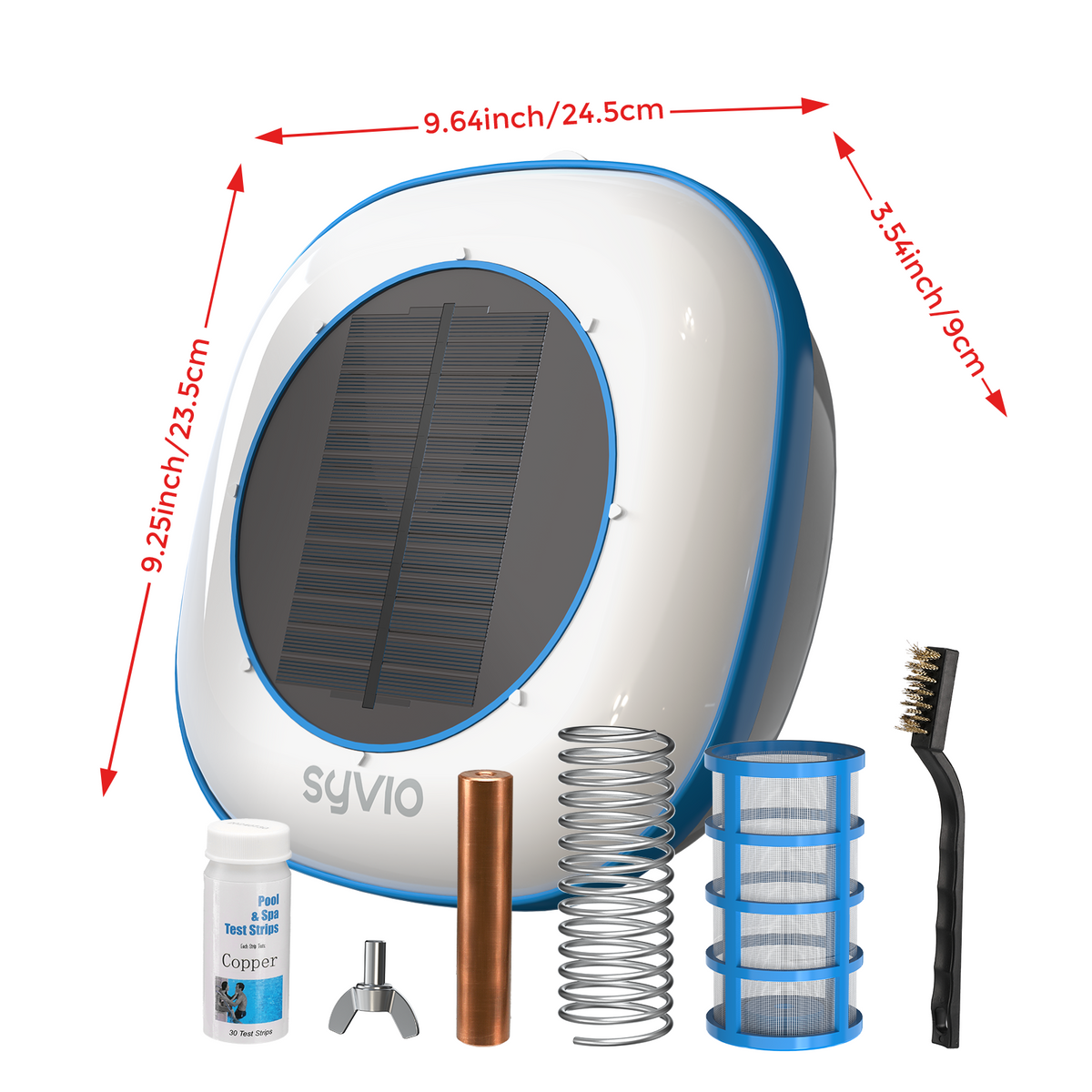 SYVIO Solar Pool Ionizer, Chemical-Free Pool Purifier